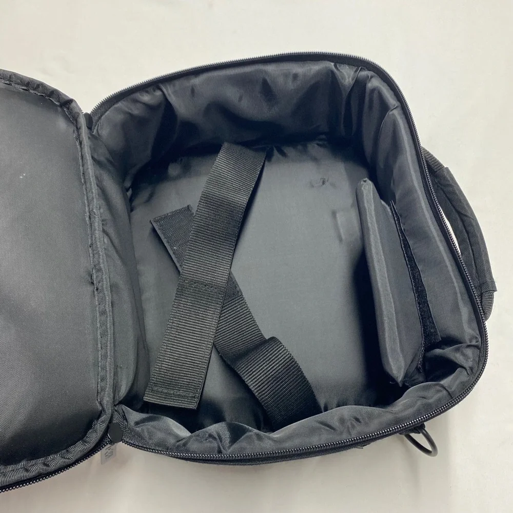 Dell Black Padded Projector Carrying Case Nylon Travel Bag with Divider 10x11x5